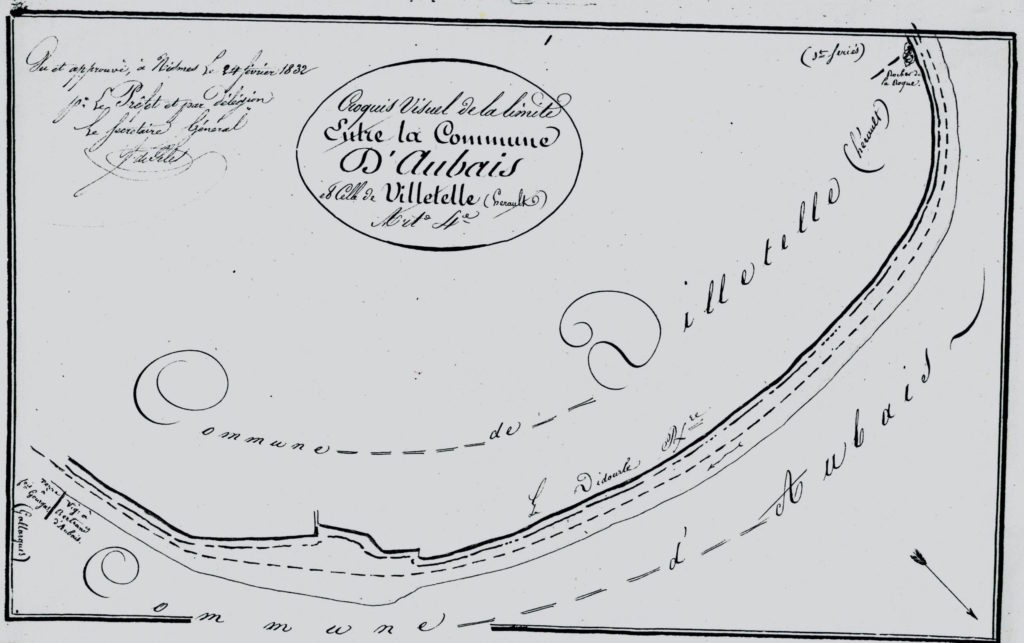 1832 - Plan délimitation